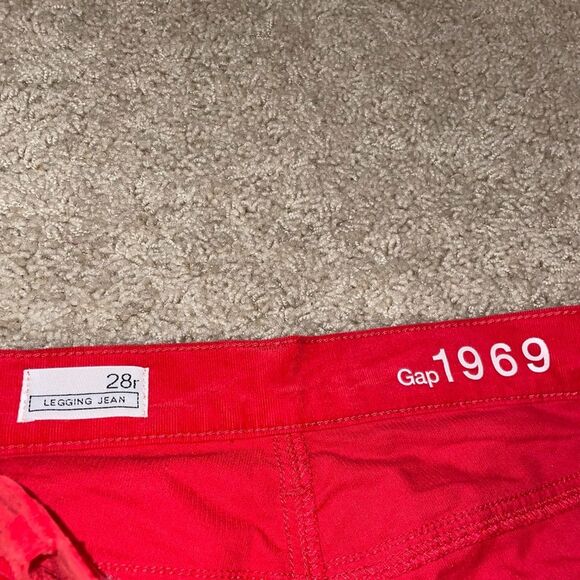 NEW GAP Corduroy Straight Pants Red - Picture 5 of 6